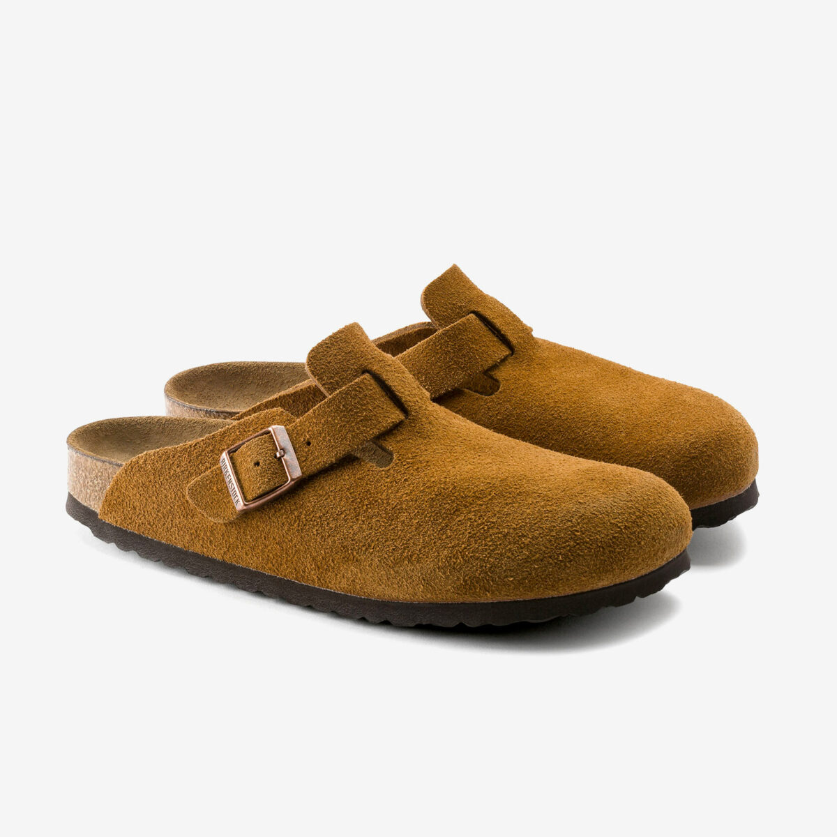 Birkenstock Boston Soft Footbed Suede Leather Mink Kaufen