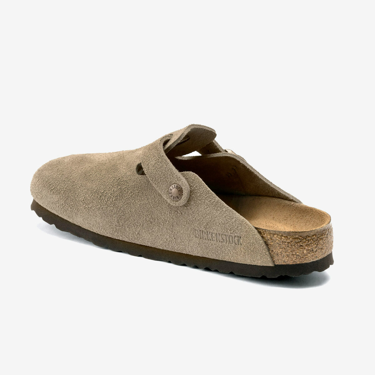 Birkenstock Boston Soft Footbed Suede Leather Taupe